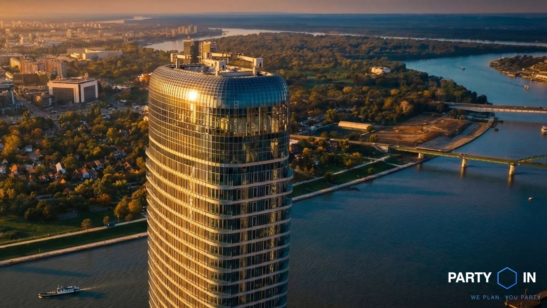 Belgrade aerial view